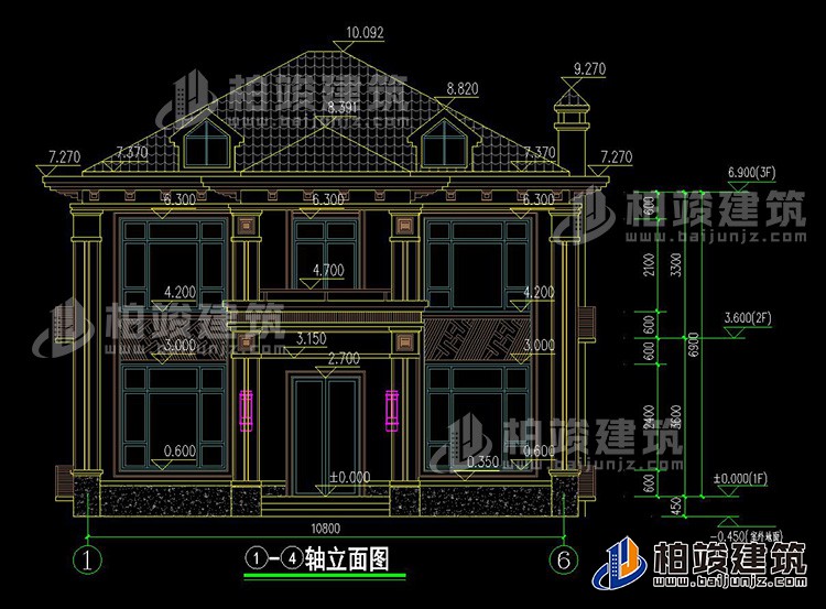 正立面图